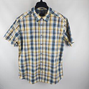 Marmot Shirt Mens Large Multi Plaid Dobson S/S Utility Work Shirt